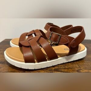 Thereabouts Little Girls Alana Cognac Sandals NWT Size Little Girls 1
